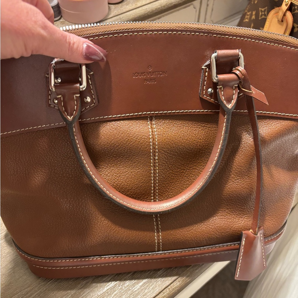 Louis Vuitton Brown Leather PM Lock It Suhali Bag